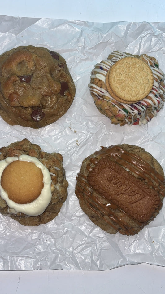 4 PACK COOKIE BOX